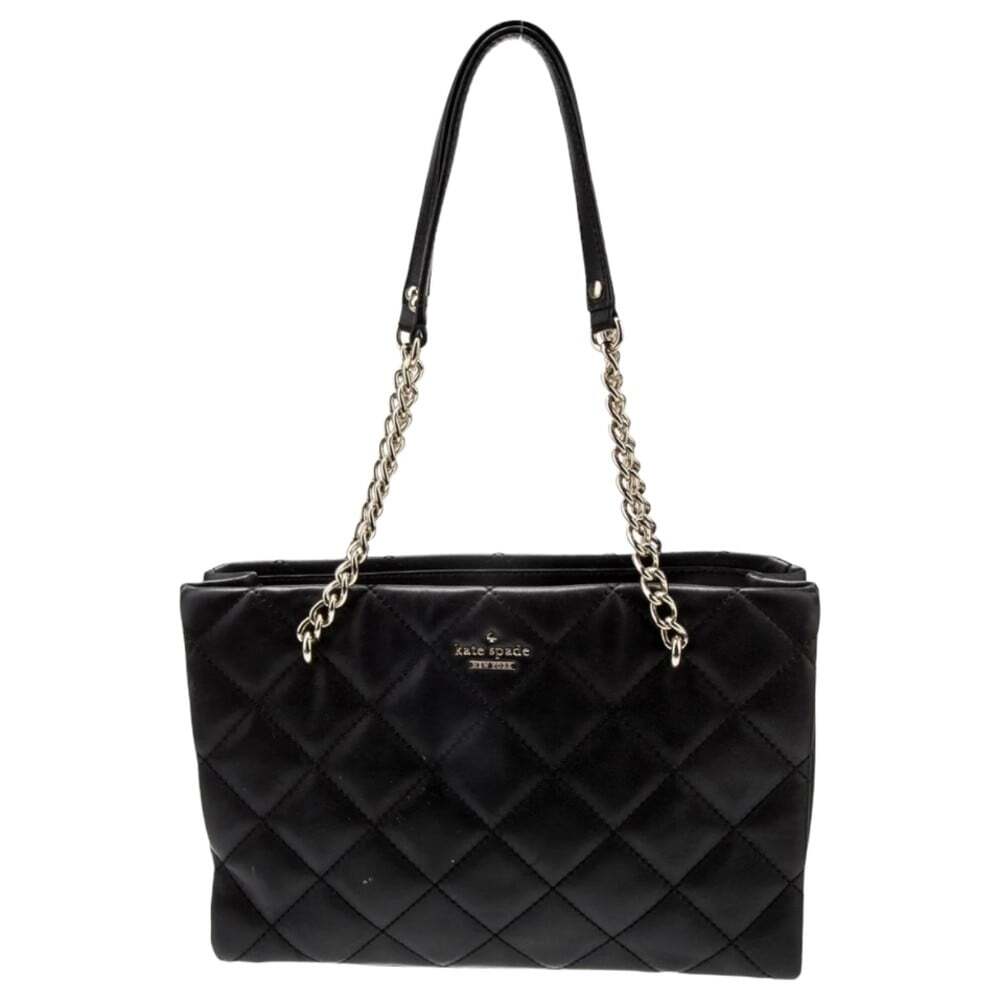 KATE SPADE Emerson Place Allis Black Quilted Leather Shoulder Bag